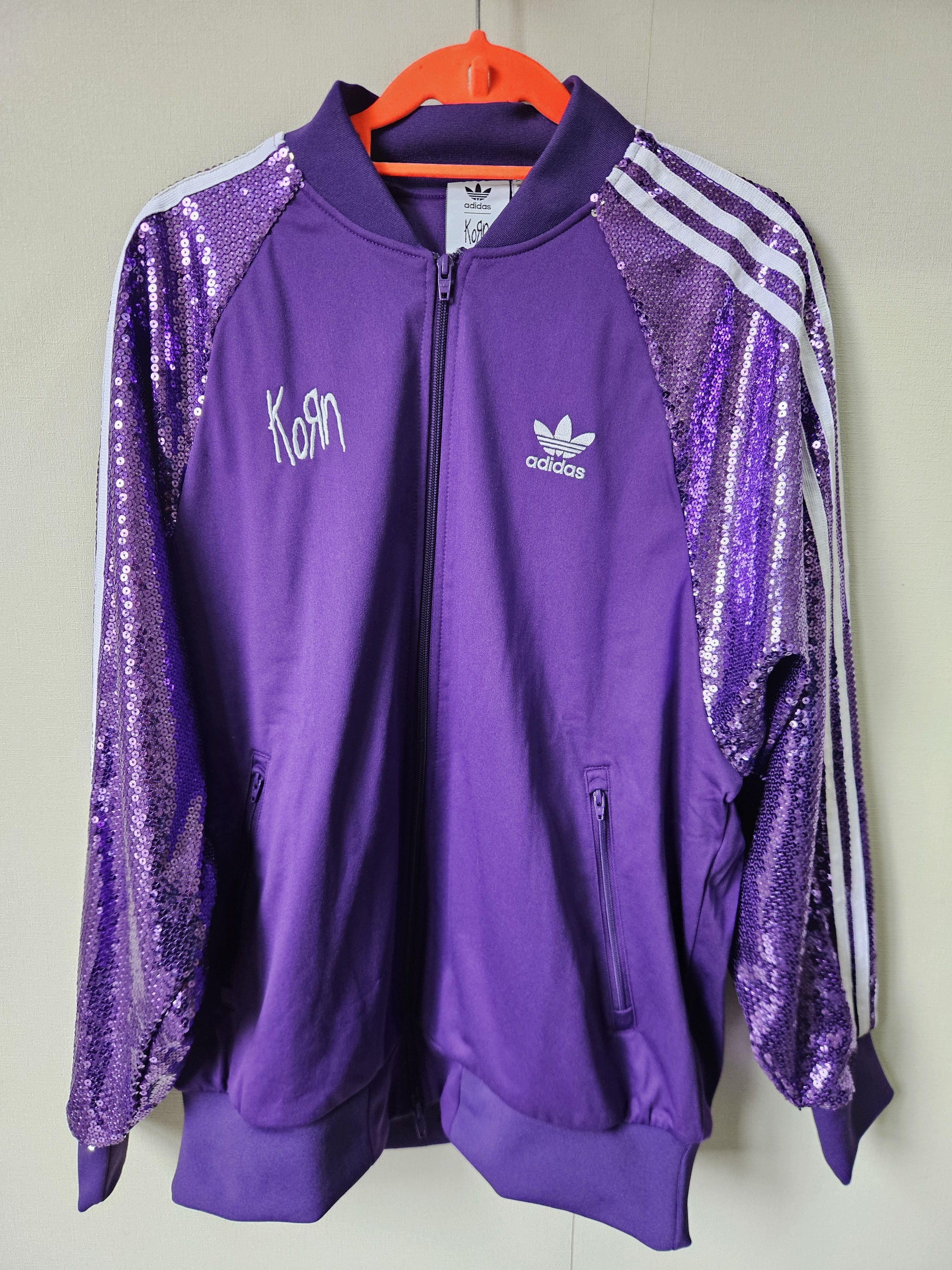 Adidas Adidas x Korn Purple Sequin Jacket Small Size US S / EU 44-46 / 1 - 2 Thumbnail