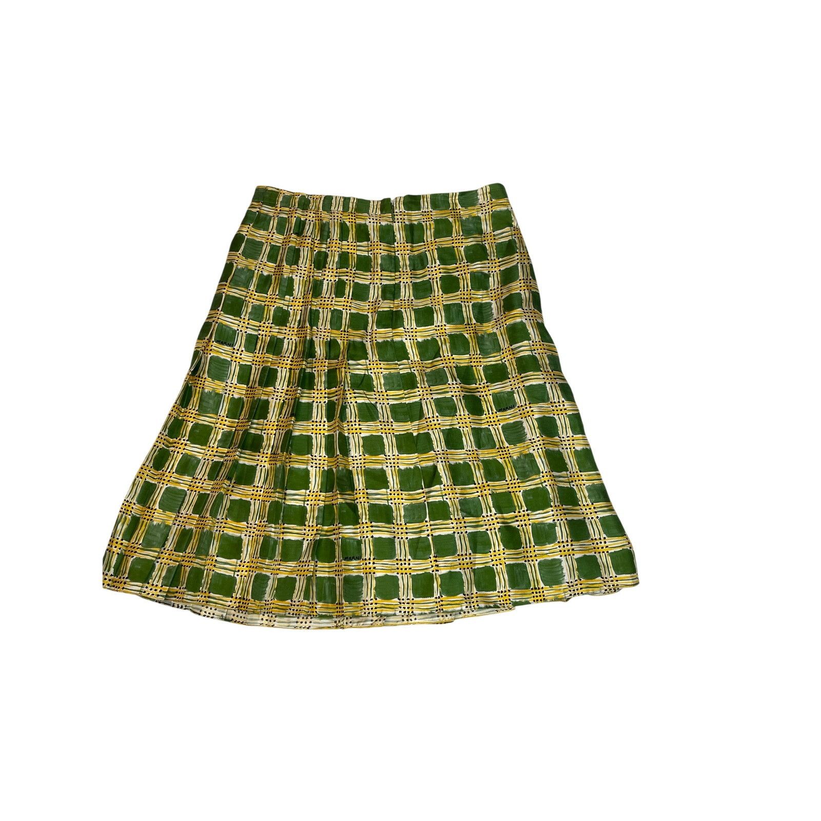Marni Marni Check Field Silk Skirt, NWT Size 42 Size 28" / US 6 / IT 42 - 1 Thumbnail