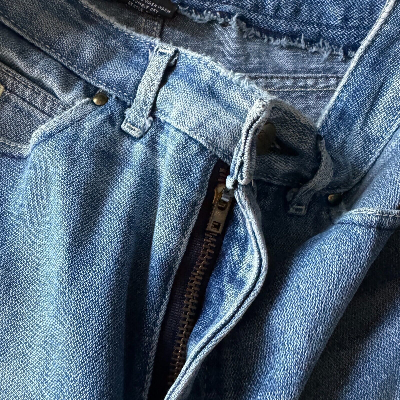 Vintage Vintage 70s Bon Jour Hi-Waist Mom Baggy Denim Jeans 26x25 Size 26" / US 2 / IT 38 - 4 Thumbnail