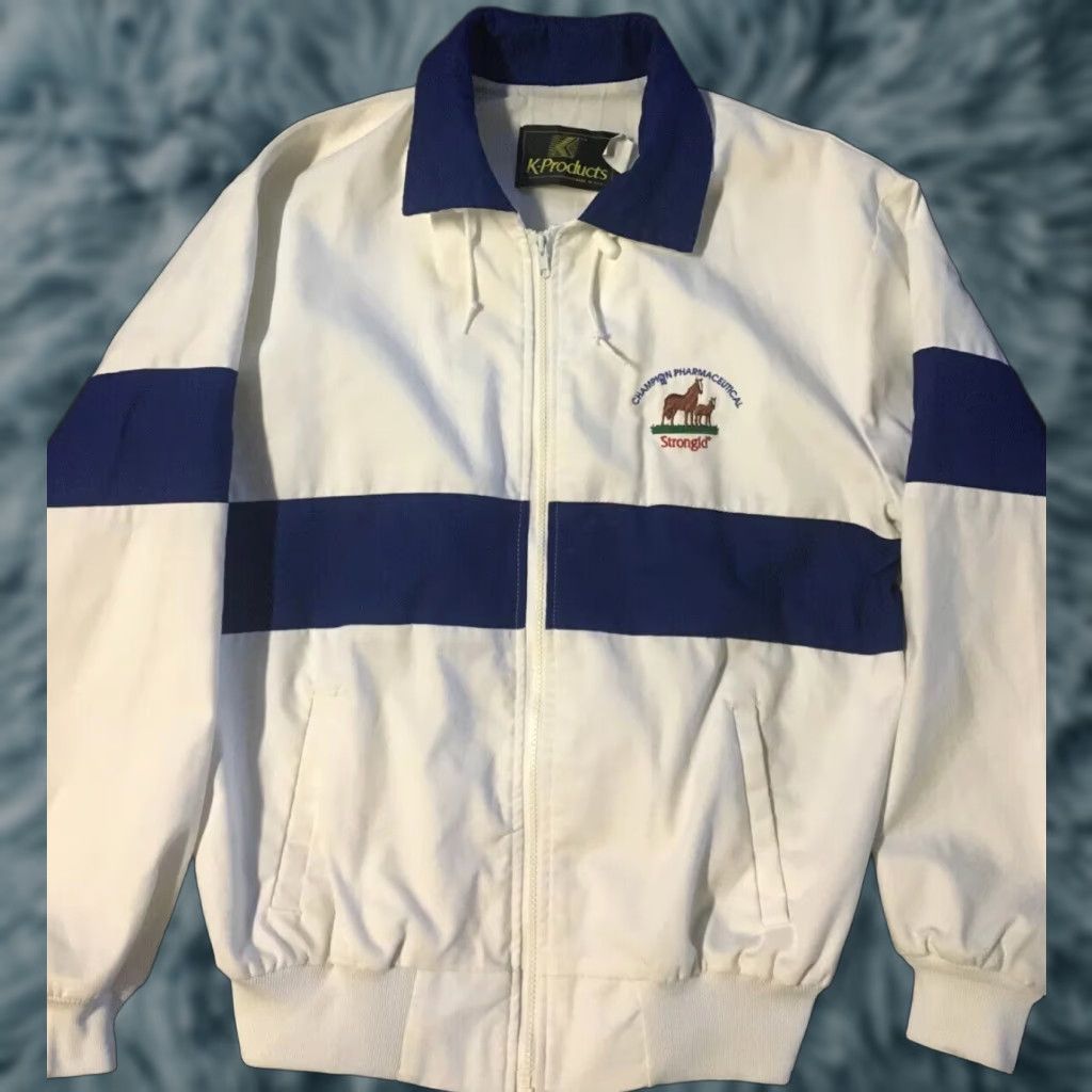 Champion Vtg 80s Champion Pharmaceutical Strongid Horse Doctor Jacket L Vet Animals 90s Size US L / EU 52-54 / 3 - 1 Thumbnail