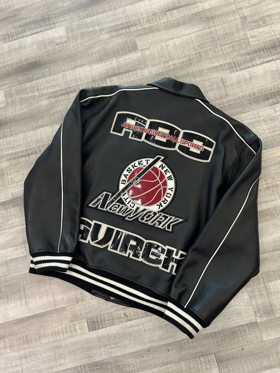 Avirex Avirex Leather Basketball Varsity Jacket Size US XXL / EU 58 / 5 - 5 Thumbnail