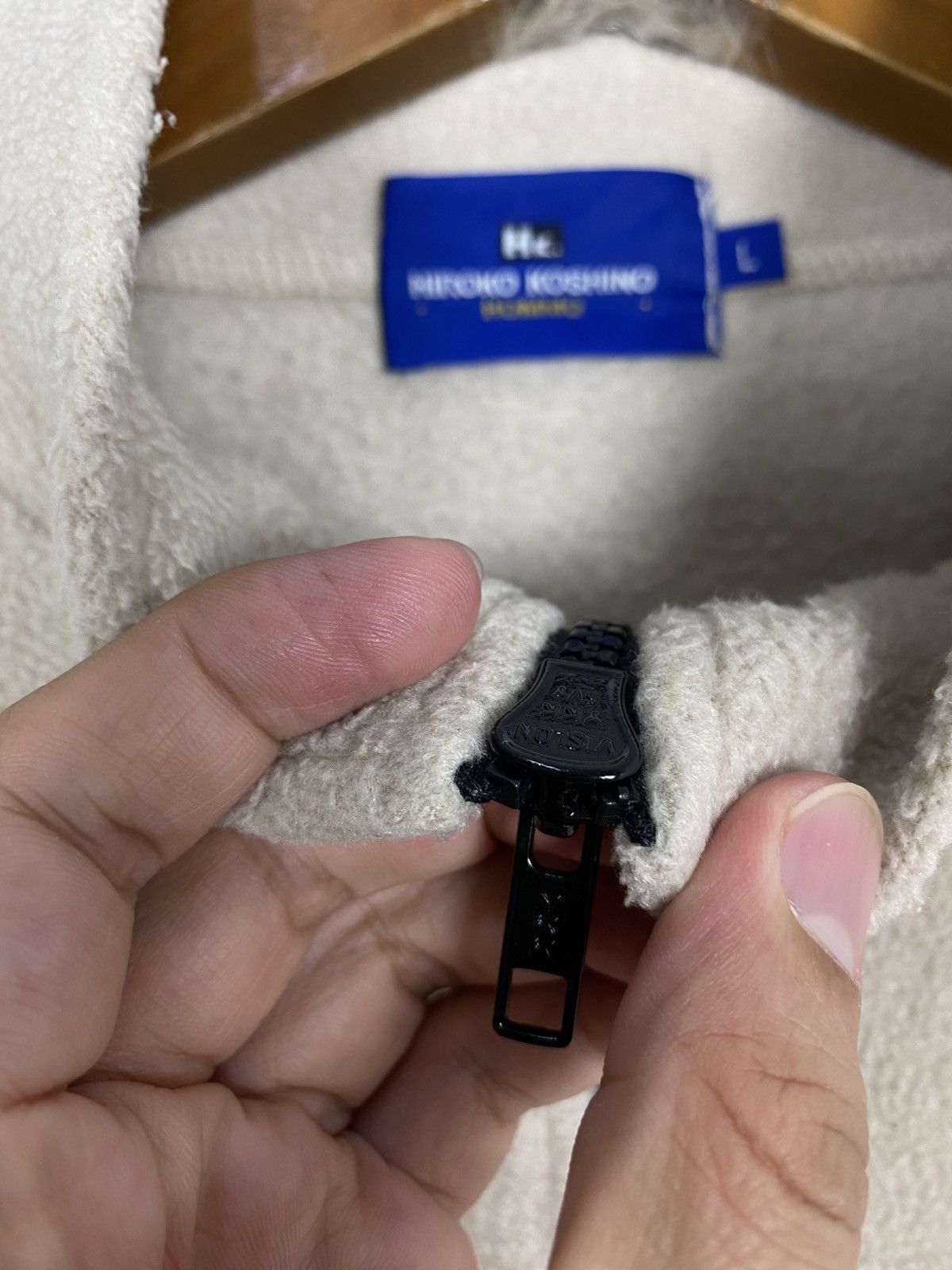 Hiroko Koshino Homme Rare‼️ Hiroko Koshino Homme Fleece Zipper Size US L / EU 52-54 / 3 - 4 Thumbnail