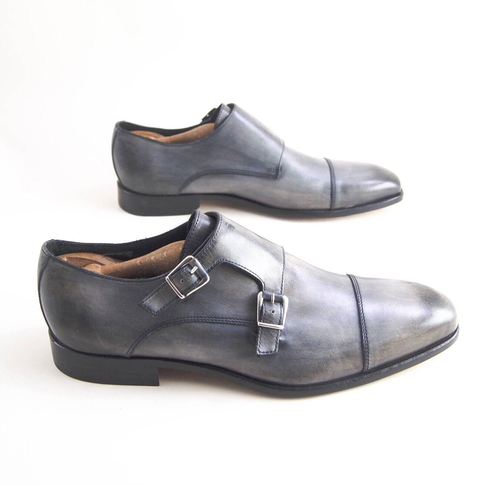 Mercanti Fiorentini Mercanti Fiorentini Double Monks Gray Leather US 8 EU 41 Size US 8 / EU 41 - 5 Thumbnail