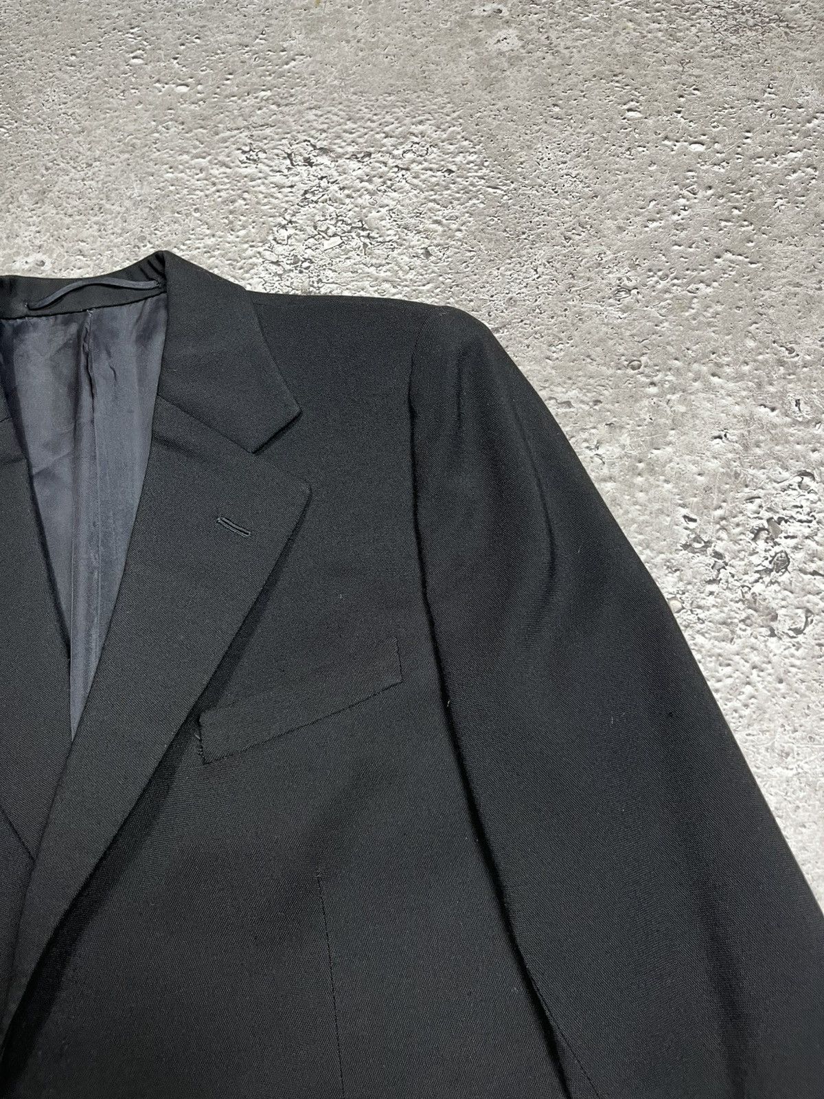 Other Ludwig & Schirmer Heavy Vintage Black Wool Blazer Austria Size 42R - 7 Thumbnail