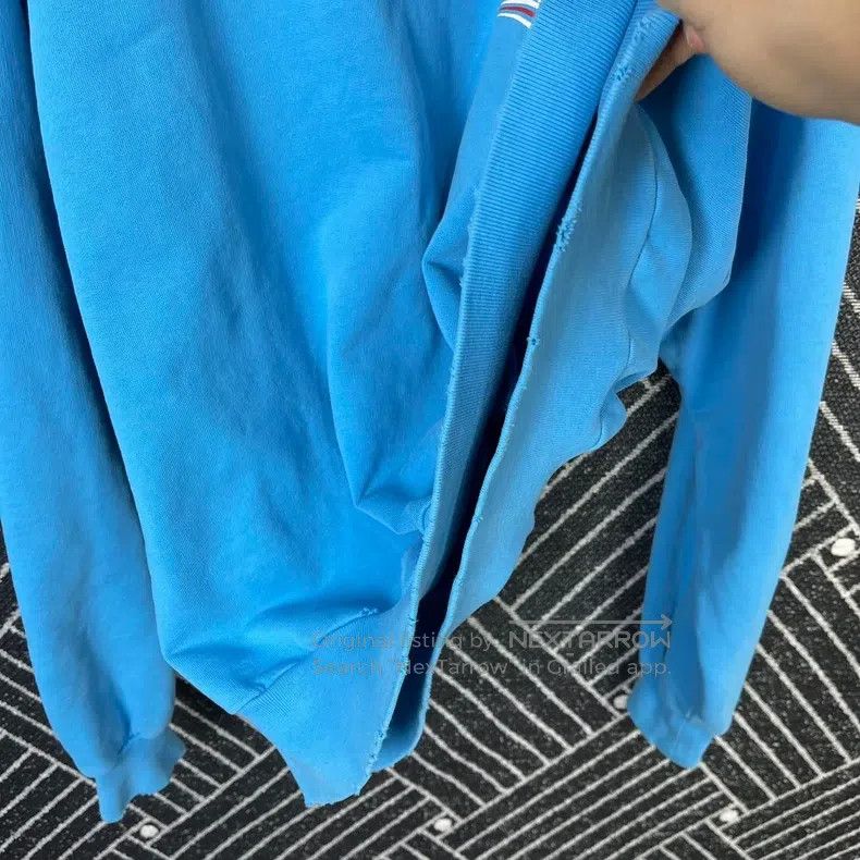 Balenciaga Balenciaga Cola Sky Blue Logo Hoodie Size US XS / EU 42 / 0 - 8 Thumbnail