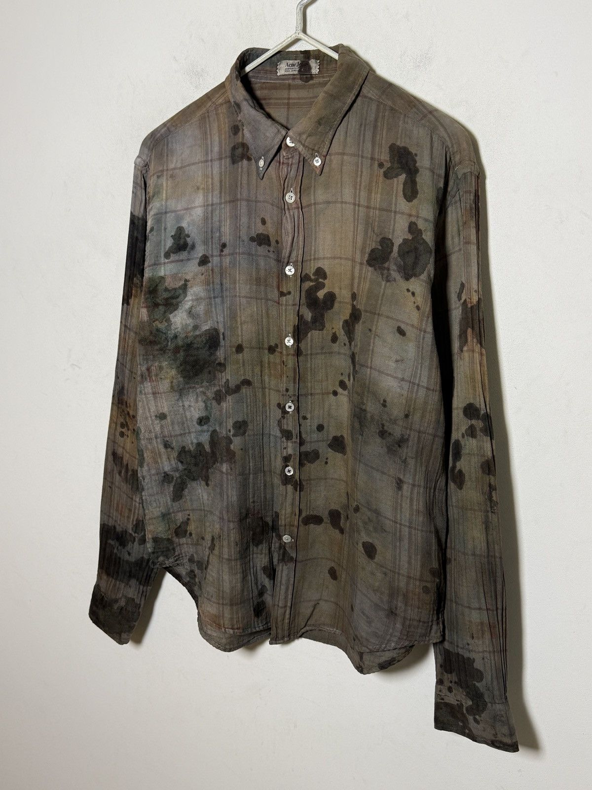 Acne Studios acne studios 1of1 dyed painters shirt Size US M / EU 48-50 / 2 - 2 Thumbnail