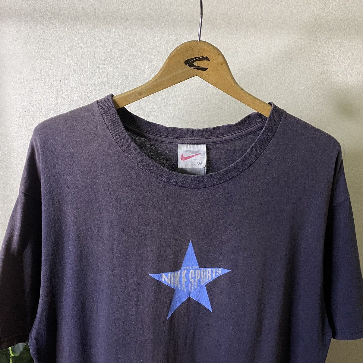 Nike × Vintage Vintage 1990s Nike Sports Star Faded Tee Size US L / EU 52-54 / 3 - 2 Thumbnail