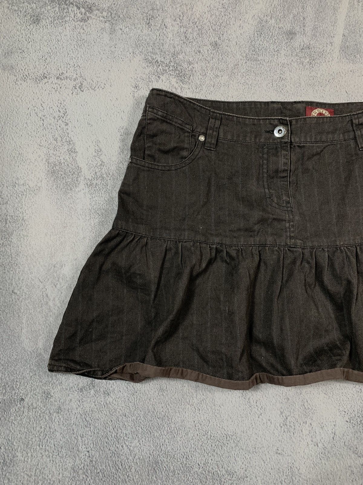 Vintage Vintage Y2K Japanese flared mini skirt streetwear size M Size 32" / US 10 / IT 46 - 2 Thumbnail