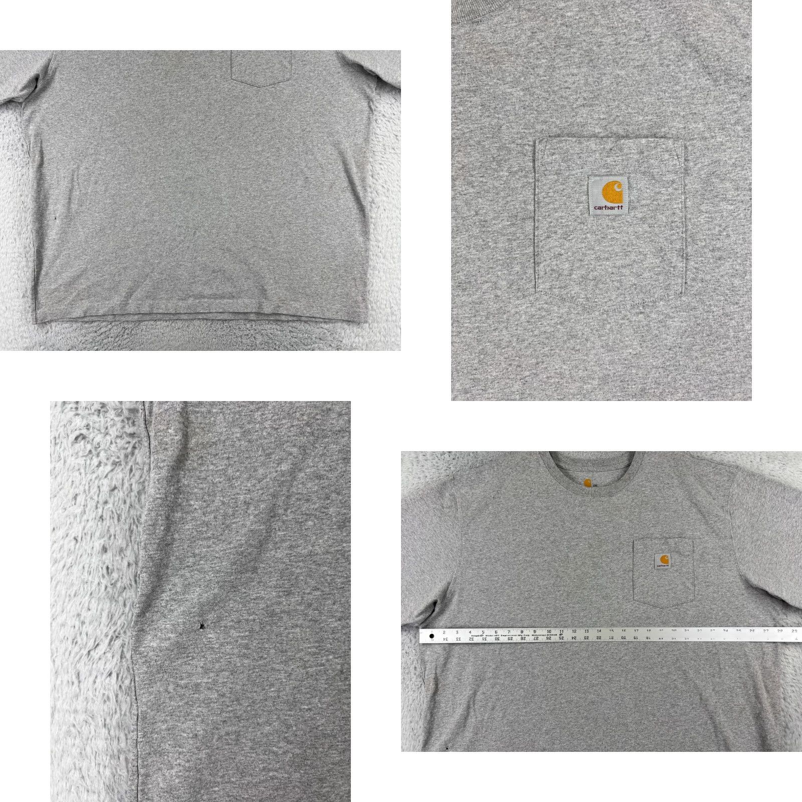 Carhartt Carhartt Shirt Mens 2XL Heather Gray Short Sleeve Pocket Crew Cotton Blend T-Shirt Size US XXL / EU 58 / 5 - 8 Thumbnail