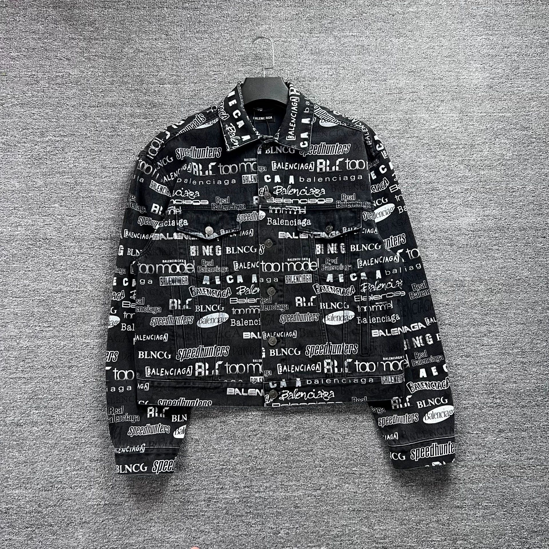 Balenciaga Balenciaga washed grey denim bullet screen jacket Size US M / EU 48-50 / 2 - 1 Thumbnail