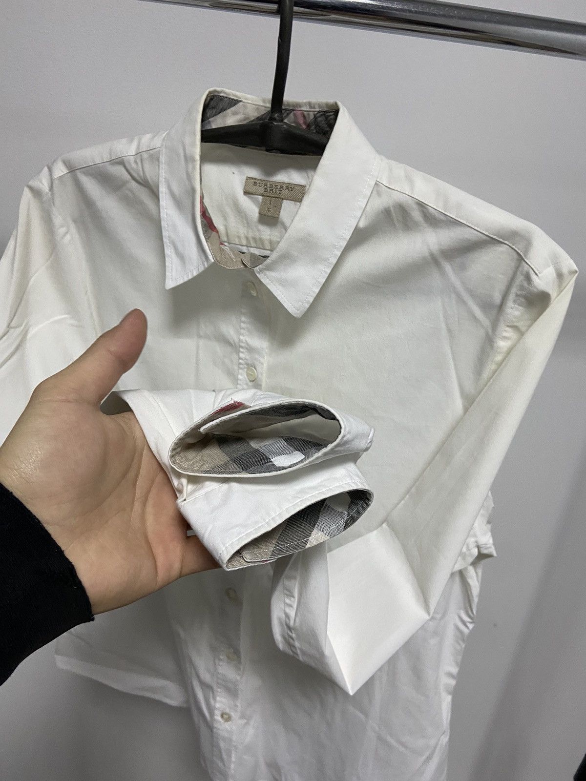 Burberry × Vintage Burberry Brit Vintage Button Ups nova check women's Size L / US 10 / IT 46 - 4 Thumbnail