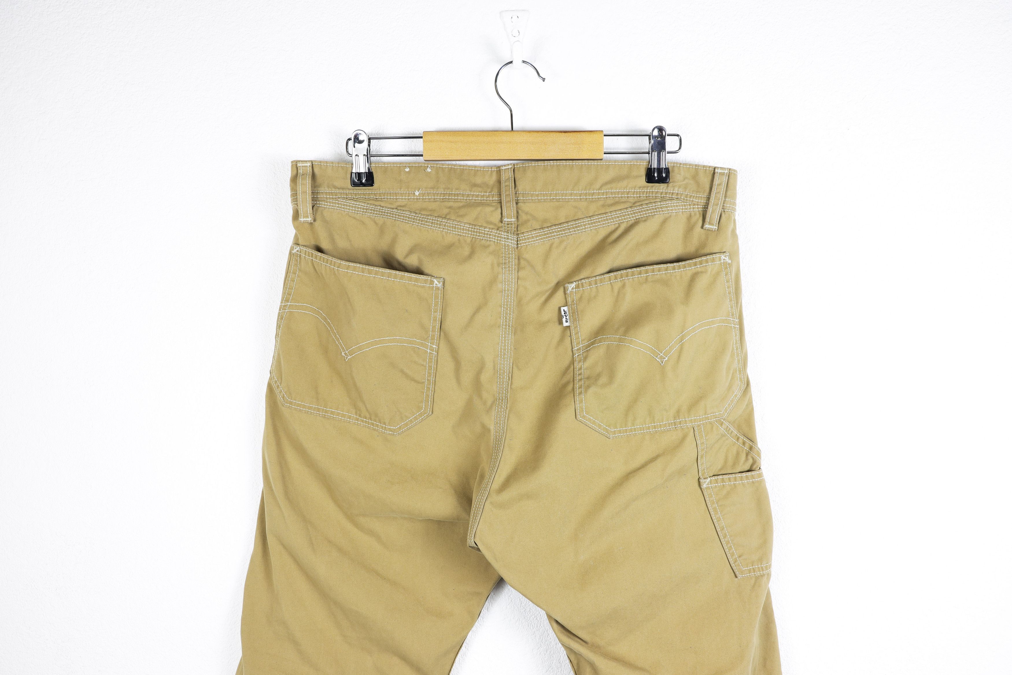 Levi's × Levi's Vintage Clothing Levis Beige Work Single Knee Carpenter Pants Trousers Size US 32 / EU 48 - 9 Thumbnail