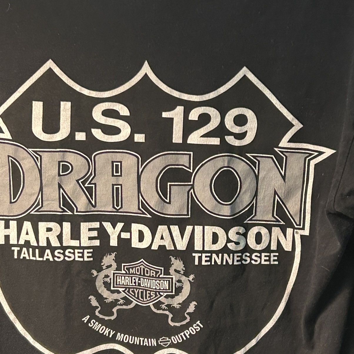 Harley Davidson Harley Dragon Tee M – Faded Eagle Gothic Biker USA OBO Size US M / EU 48-50 / 2 - 4 Thumbnail