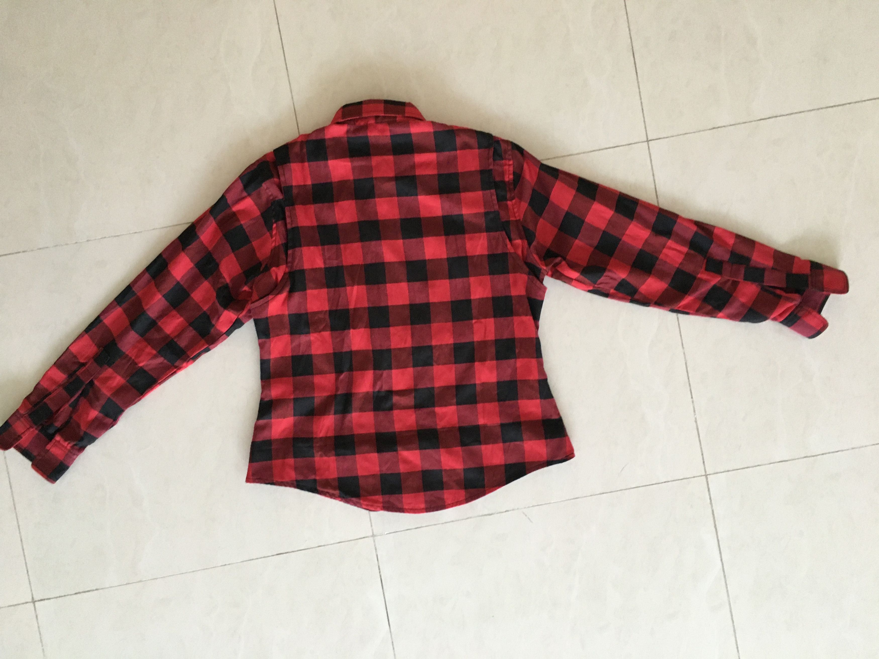 Other RIDERACT® Men's Reinforced Flannel Motorcycle Shirt Red Size US XS / EU 42 / 0 - 9 Thumbnail