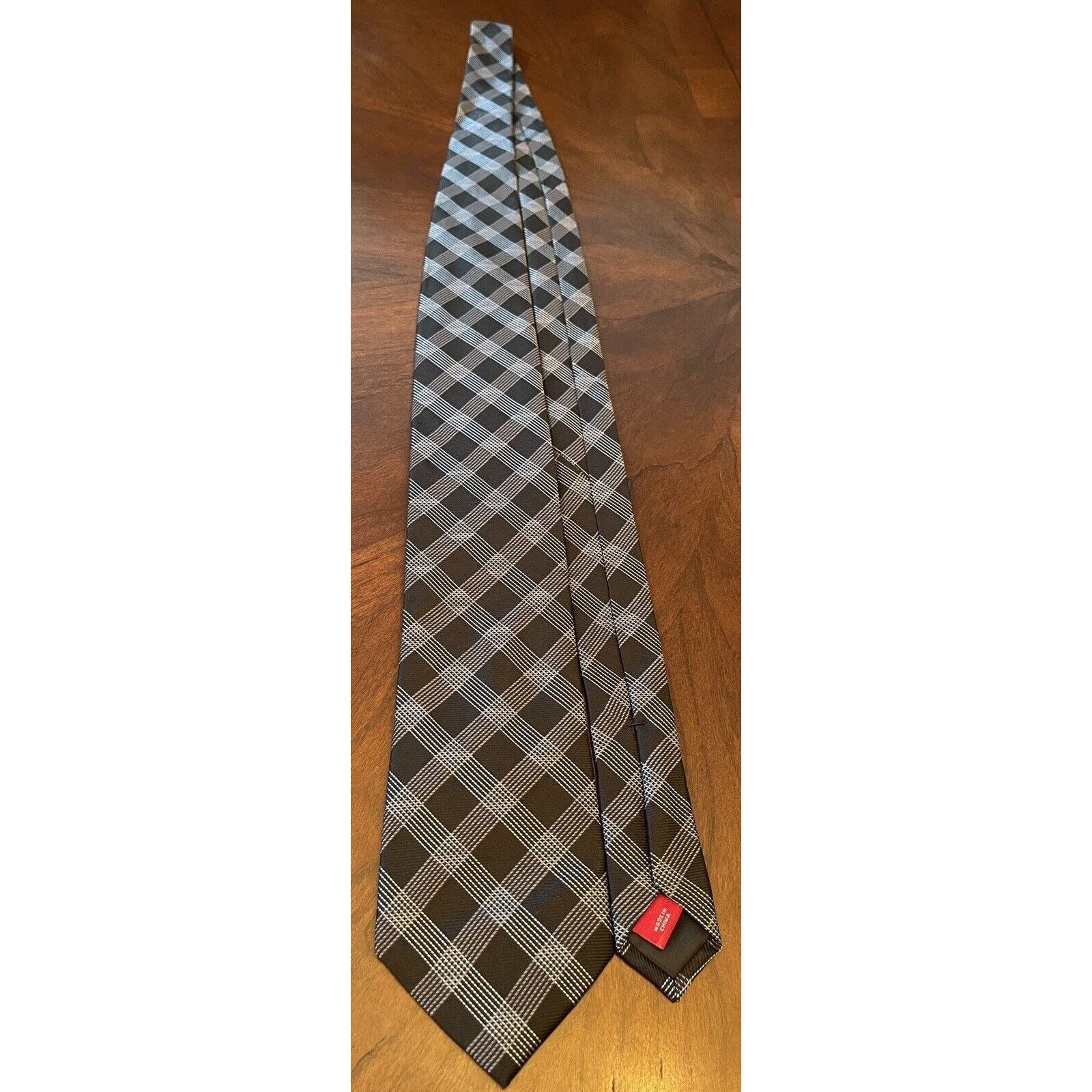 Merona Merona Black 100% Silk Men’s Neck Tie Made In China Size ONE SIZE - 3 Thumbnail