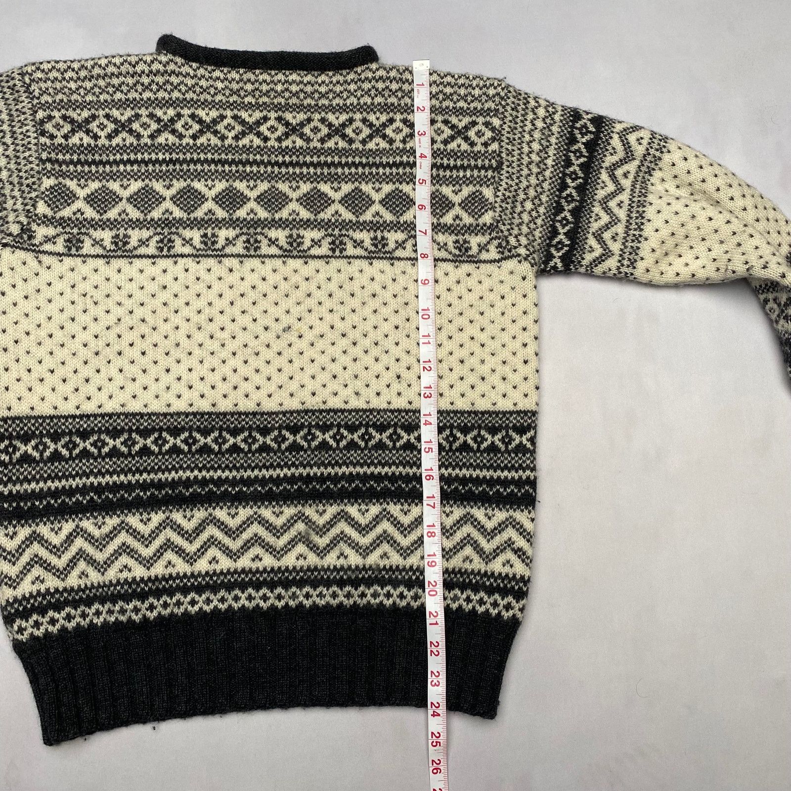 J.Crew × Vintage VTG 90s J.Crew Oarsmen Nordic Wool Sweater Large Fair Isle Size US L / EU 52-54 / 3 - 6 Thumbnail