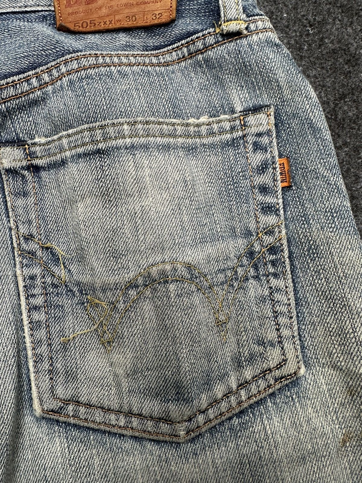 Edwin × If Six Was Nine × Vintage Vintage Edwin 505zxx Selvedge Distressed Denim D68 Size US 30 / EU 46 - 13 Thumbnail