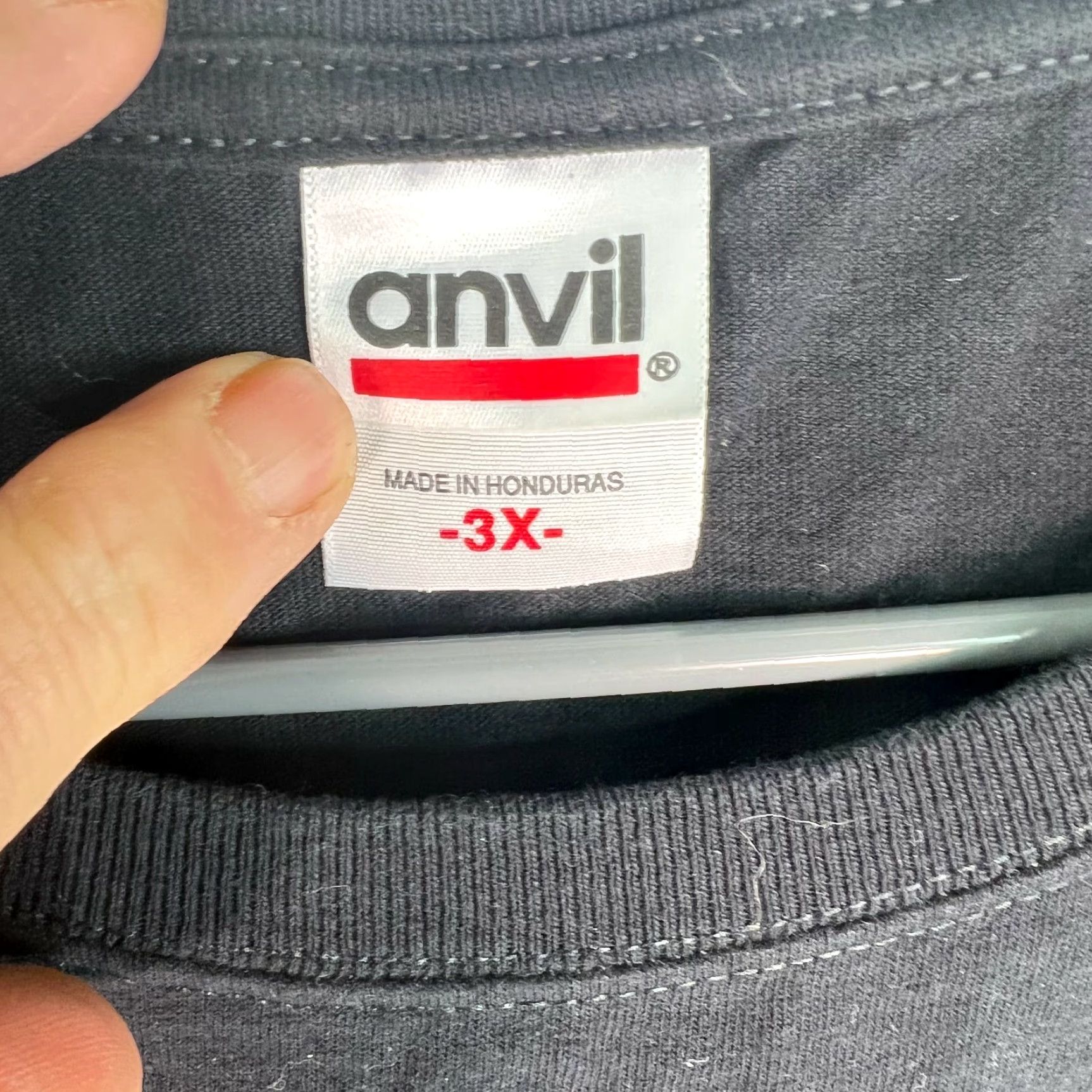 Anvil Anvil T-Shirt Graphic Black 3X Short Sleeve Crew Neck Mens Size US XXL / EU 58 / 5 - 4 Thumbnail