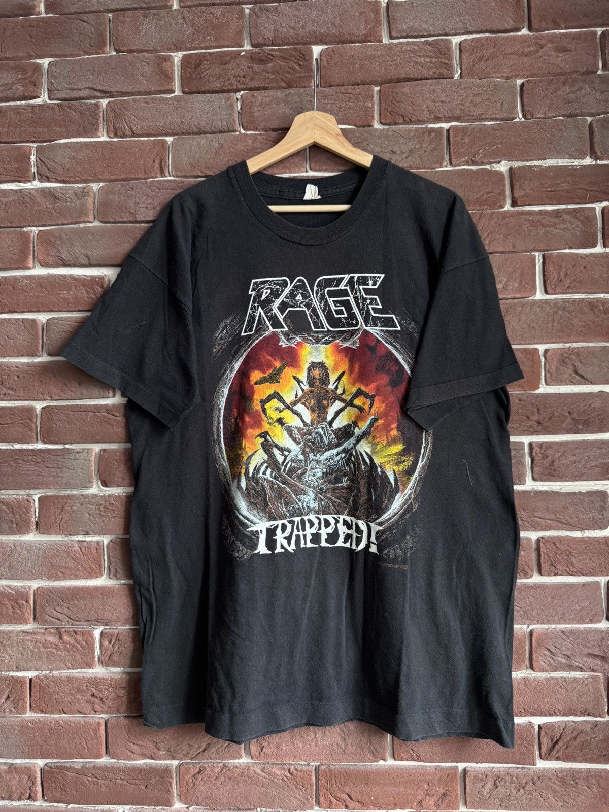 Band Tees Vintage 1992 RAGE Trapped Japan Tour Metal Band Tee Rare XL Size US XL / EU 56 / 4 - 1 Thumbnail