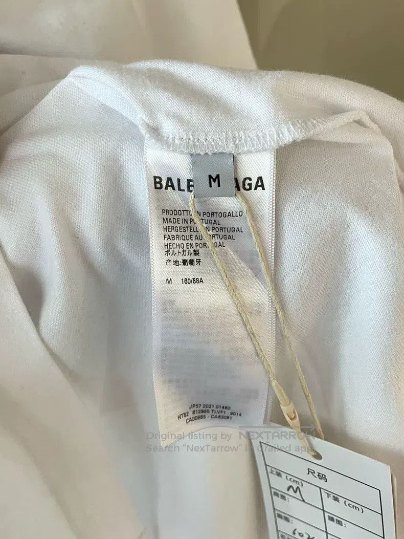 Balenciaga Balenciaga Jelly Dissolve Logo Printed White Short Sleeve Size US M / EU 48-50 / 2 - 8 Thumbnail
