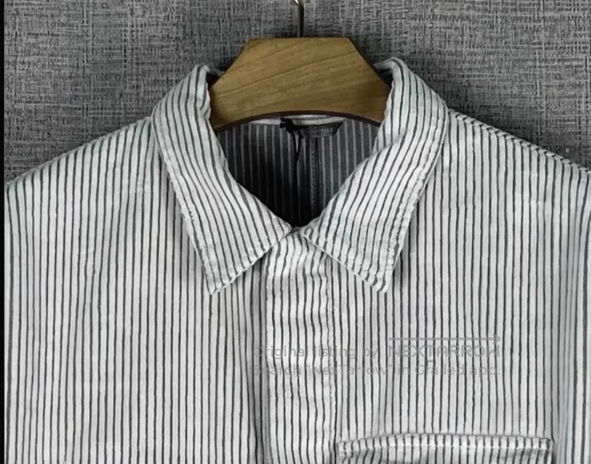 Dior White Striped Long Sleeve Button. Size US M / EU 48-50 / 2 - 3 Thumbnail