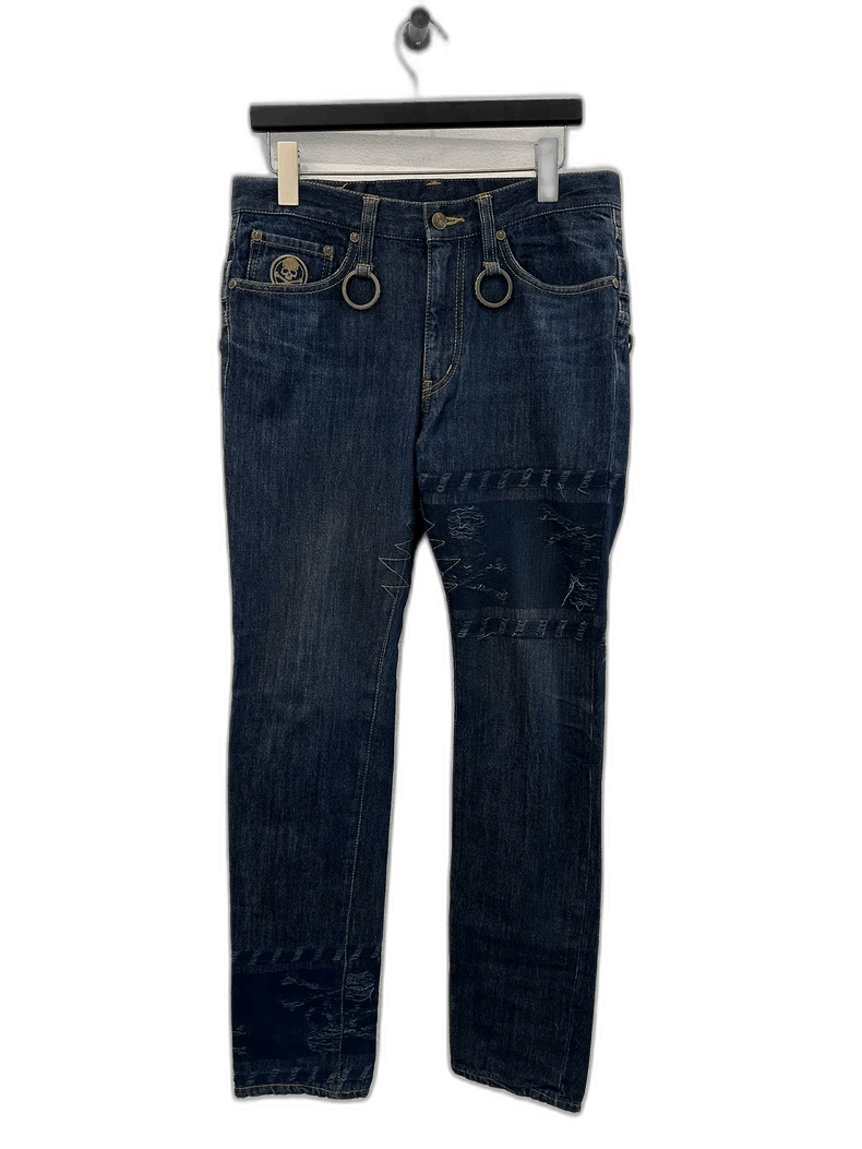 Mastermind Japan Blue Double Waist Denim Pants-2505 Size US 30 / EU 46 - 1 Thumbnail