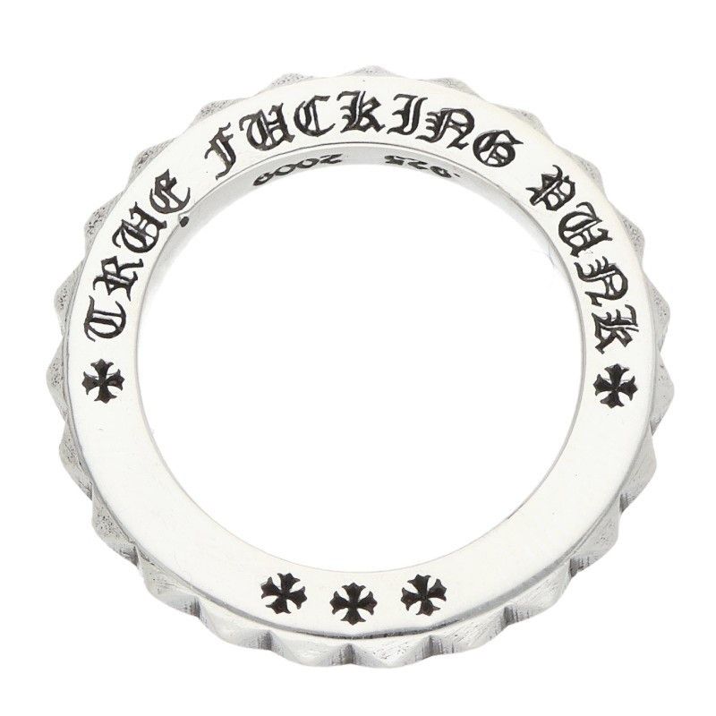 CHROME HEARTS TFP PNK BIG 13号 Chrome Hearts Big Punk/Silver Ring TFP PNK BIG/True Fuckin' Punk