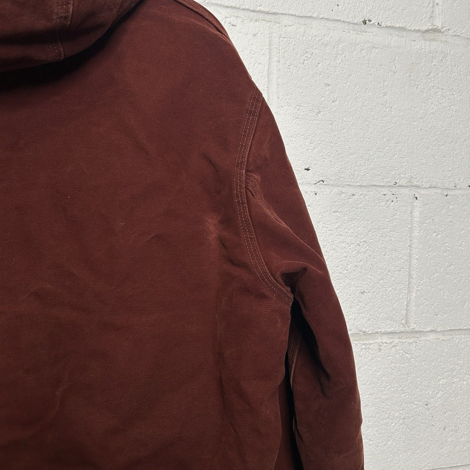 Carhartt Vintage Carhartt Quilted Hooded Active Jacket “Clay Red” Size US XL / EU 56 / 4 - 13 Thumbnail
