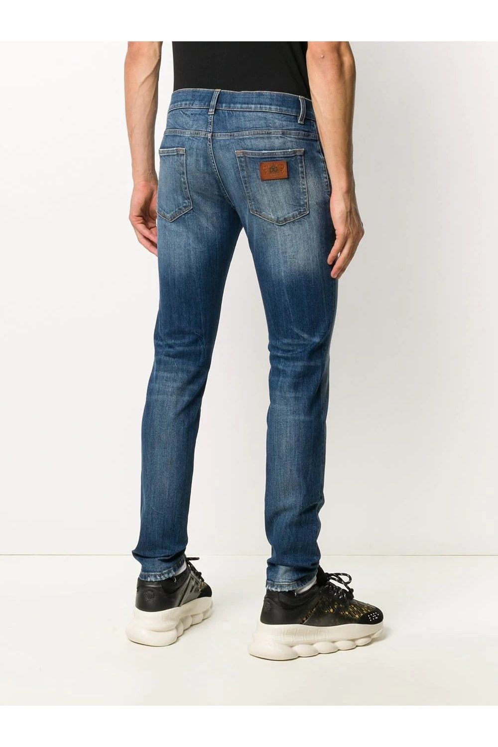 Dolce & Gabbana o1y0125 Logo Jeans in Blue Size US 28 / EU 44 - 3 Thumbnail