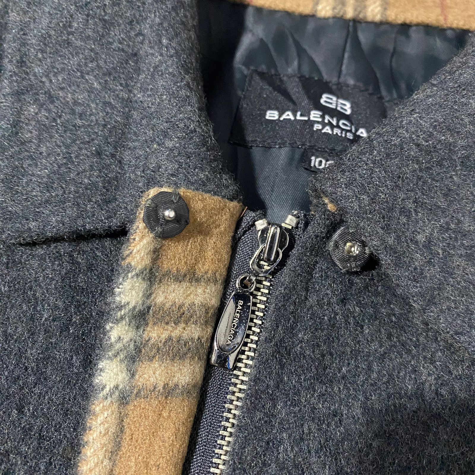 Balenciaga Balenciaga wool Jacket linner with Nova check Size US M / EU 48-50 / 2 - 5 Thumbnail