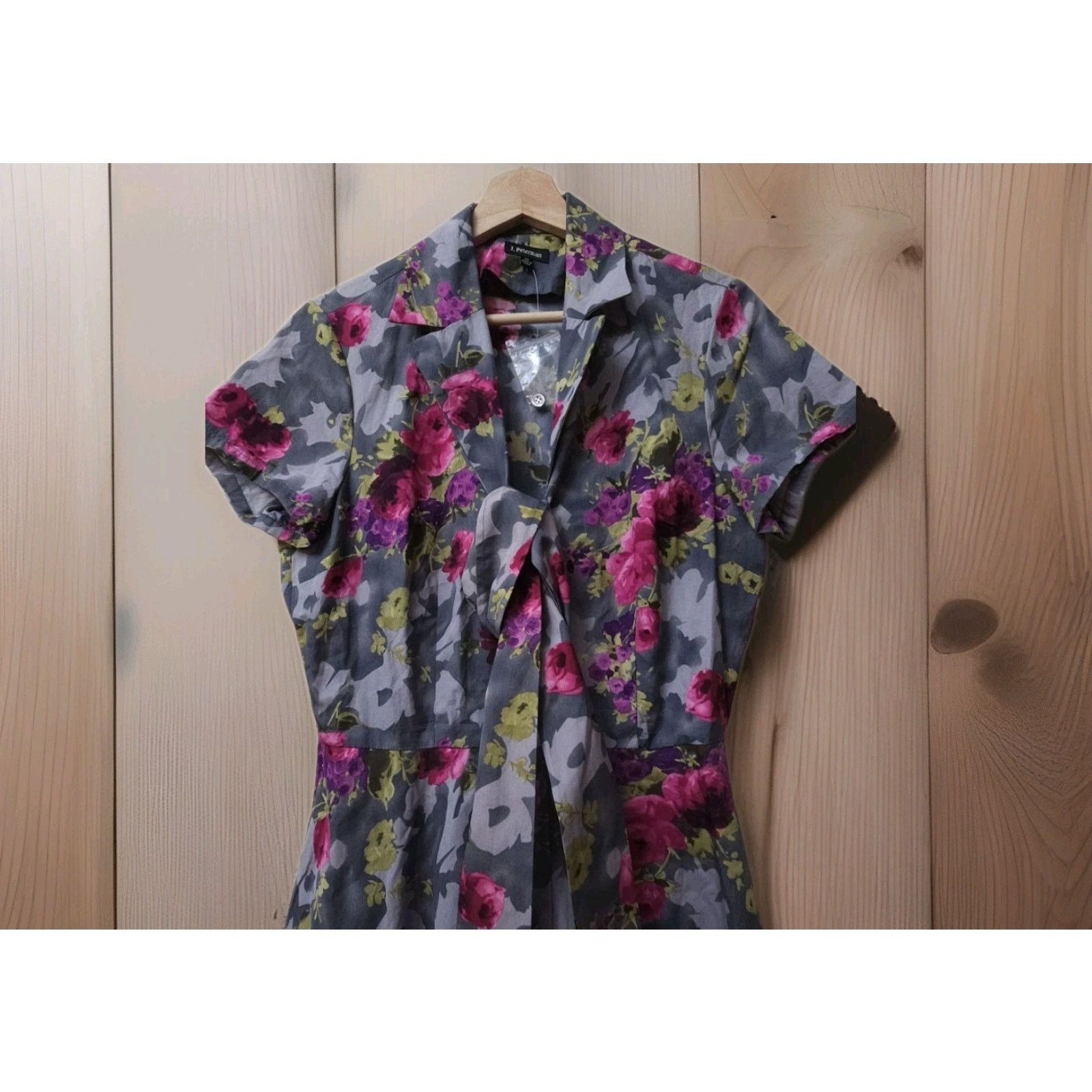 J. Peterman J Peterman Short Sleeve 1947 Floral Max Cotton dress Size L / US 10 / IT 46 - 3 Thumbnail