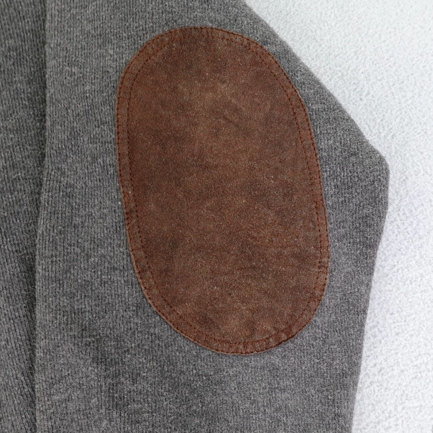 Polo Ralph Lauren Polo Ralph Lauren Sweater Mens XL Gray Shawl Collar Elbow Patches Red Pony Logo Shirt Size US XL / EU 56 / 4 - 5 Thumbnail