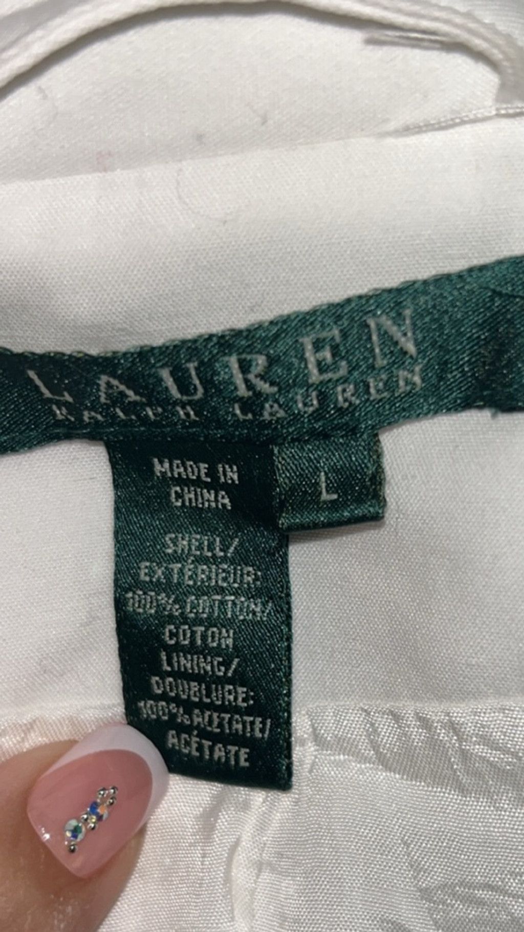 Lauren Ralph Lauren Women's LAUREN Ralph Lauren White Utility Jacket L Size L / US 10 / IT 46 - 5 Thumbnail