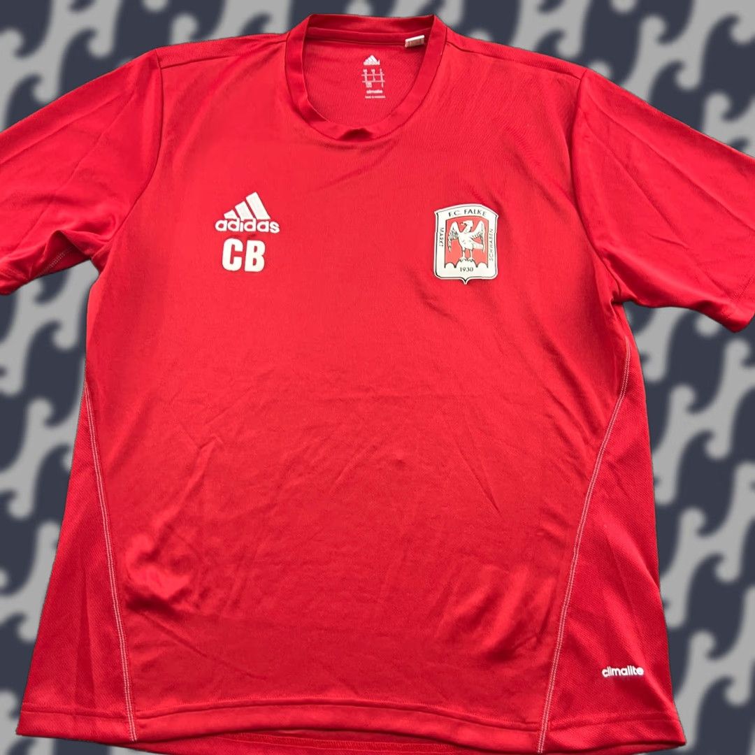 Adidas FC Falke Markt Training Football Jersey Mens Medium Adidas Red Shirt Athletic Size US M / EU 48-50 / 2 - 1 Thumbnail