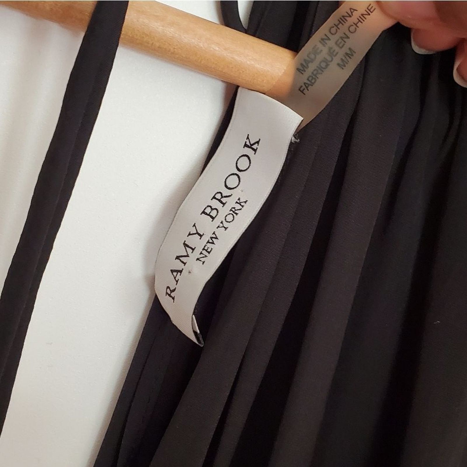 Ramy Brook Ramy Brook Black Paris Halter Tie Neck Mini Dress Satin Sz M Size M / US 6-8 / IT 42-44 - 4 Thumbnail