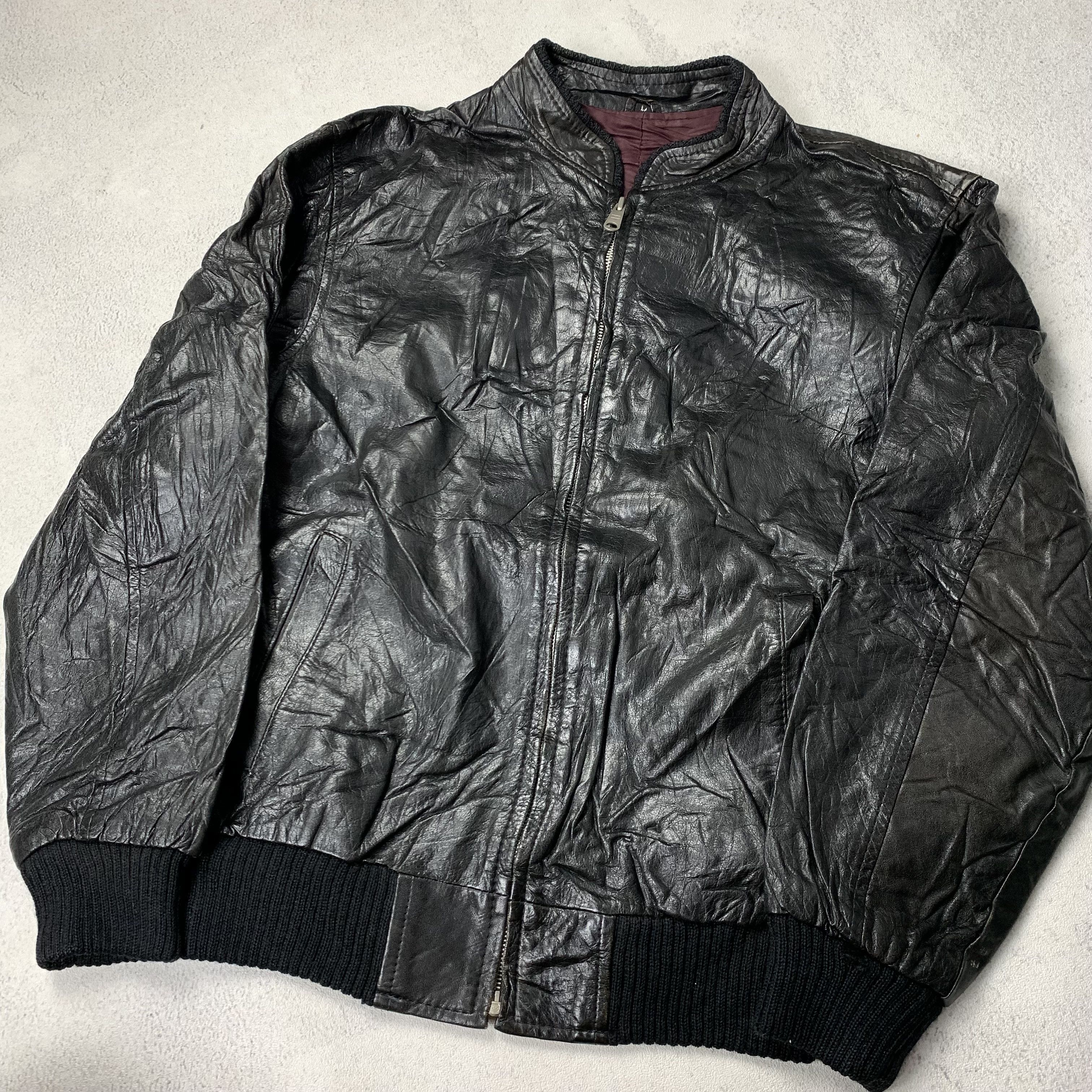 Genuine Leather Vintage Leather Jacket Japanese Brand Size US S / EU 44-46 / 1 - 3 Thumbnail