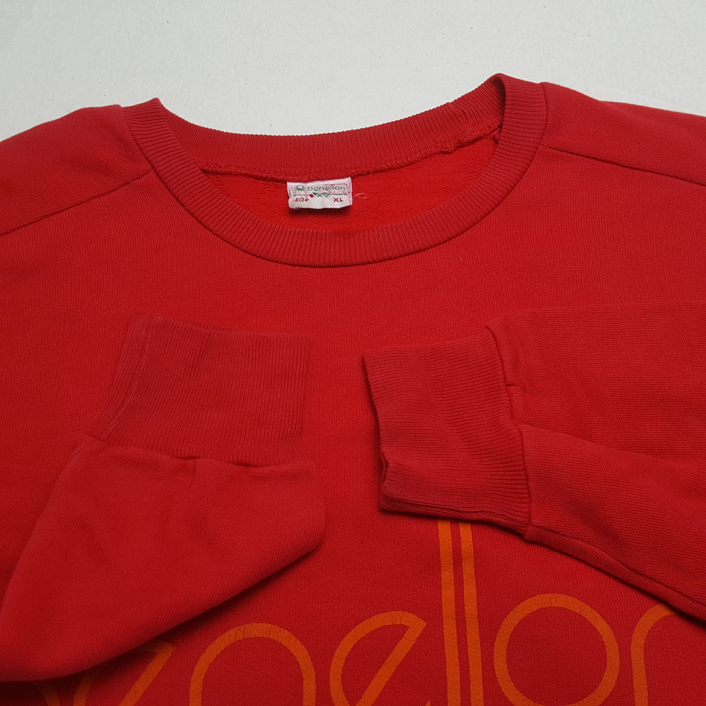 Benetton × United Colors Of Benetton BENETTON Center Spellout Design Sweatshirt Size US XXL / EU 58 / 5 - 7 Thumbnail