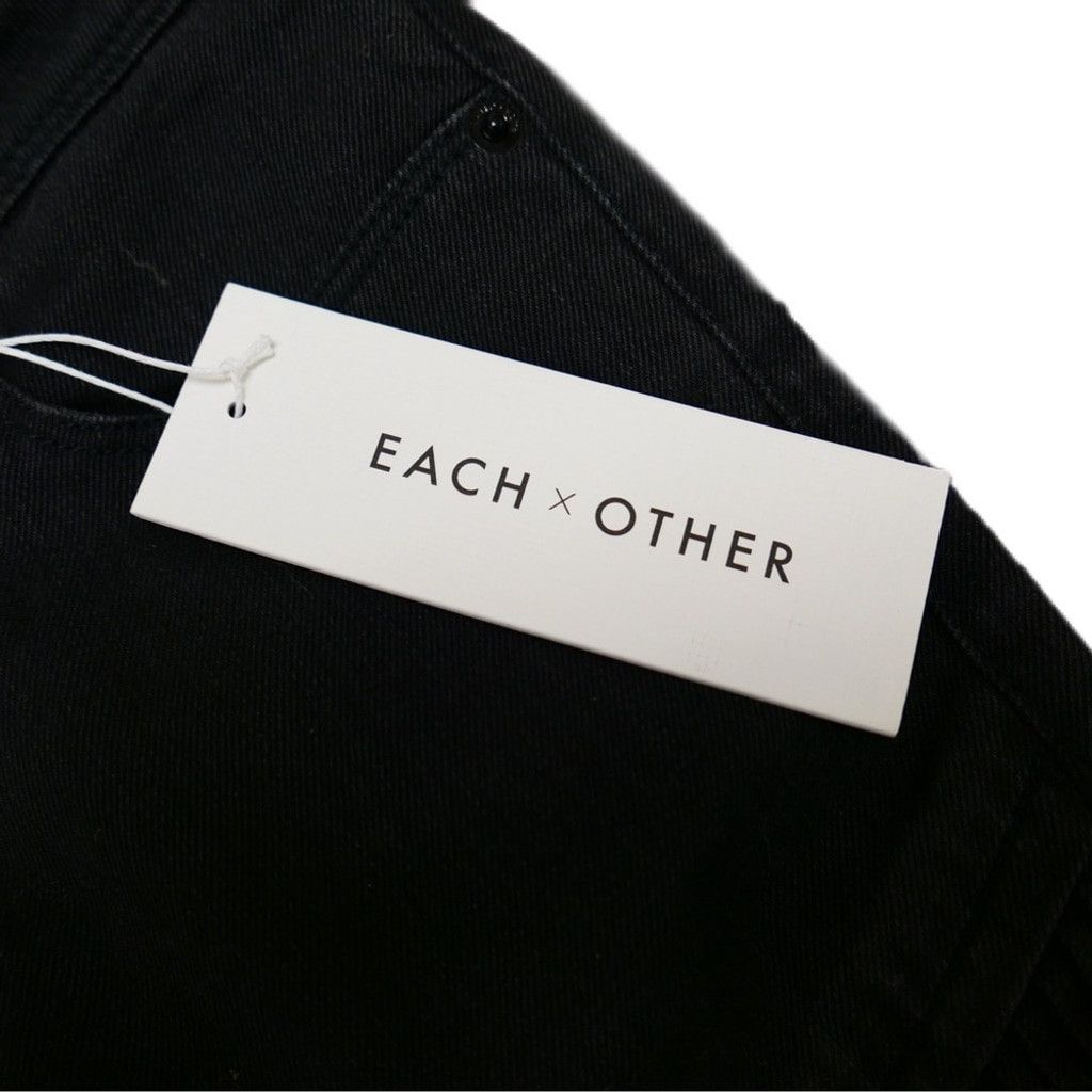 EACH x OTHER Each x Other Pleat Moto Jeans in Black Size 28" / US 6 / IT 42 - 3 Thumbnail