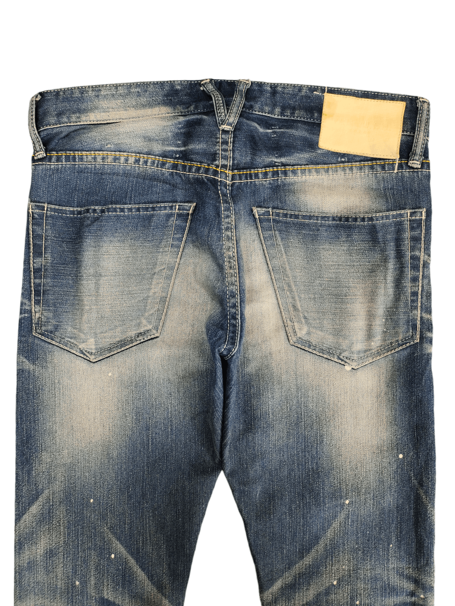 A.F.F.A. × Undercover Vanquish Clawmark Distress Faded Painted Jeans Slim Fit Size US 29 - 12 Thumbnail