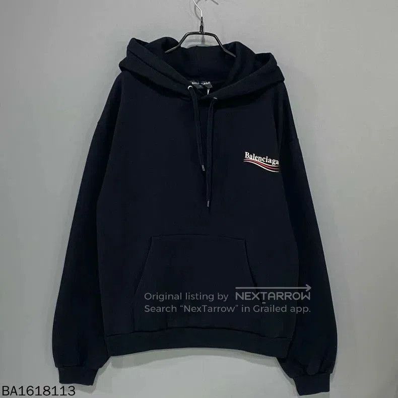 Balenciaga Balenciaga Black Coke Wave Hoodie. Size US M / EU 48-50 / 2 - 2 Thumbnail