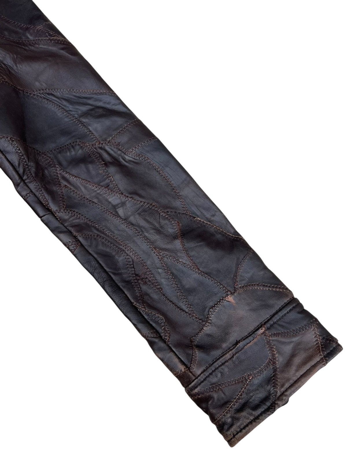 If Six Was Nine Faux Fur Patchwork Sheepskin Leather Jacket All The Way Size US S / EU 44-46 / 1 - 14 Thumbnail