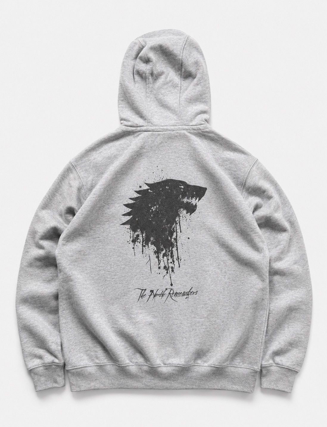 Other Undefined The North Remember Wolf Back Simple Zip Hoodie Size US M / EU 48-50 / 2 - 1 Thumbnail