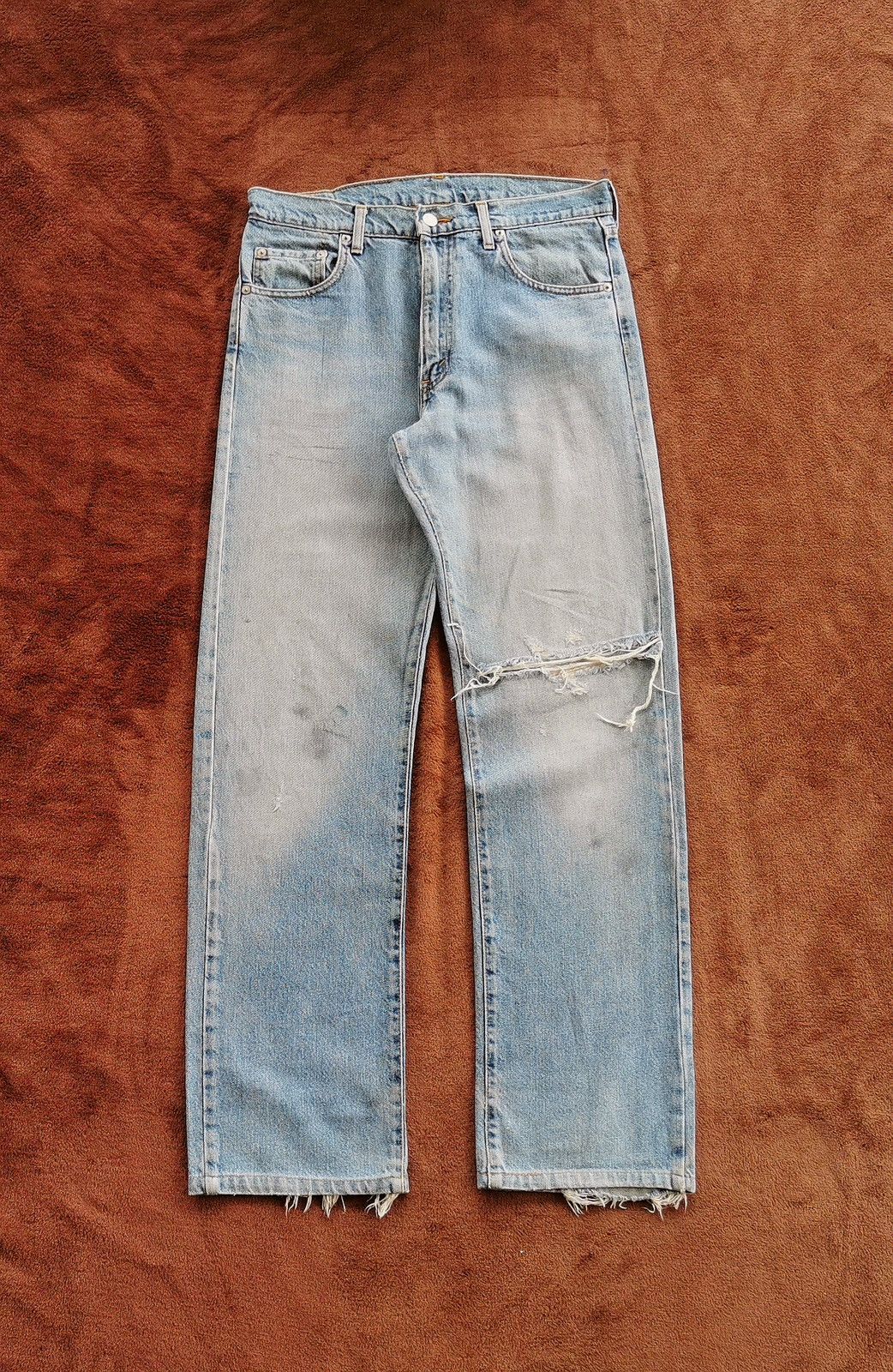 Levi's 90s Vintage Levis Silvertab Distressed Denim Jeans Size US 32 / EU 48 - 7 Thumbnail