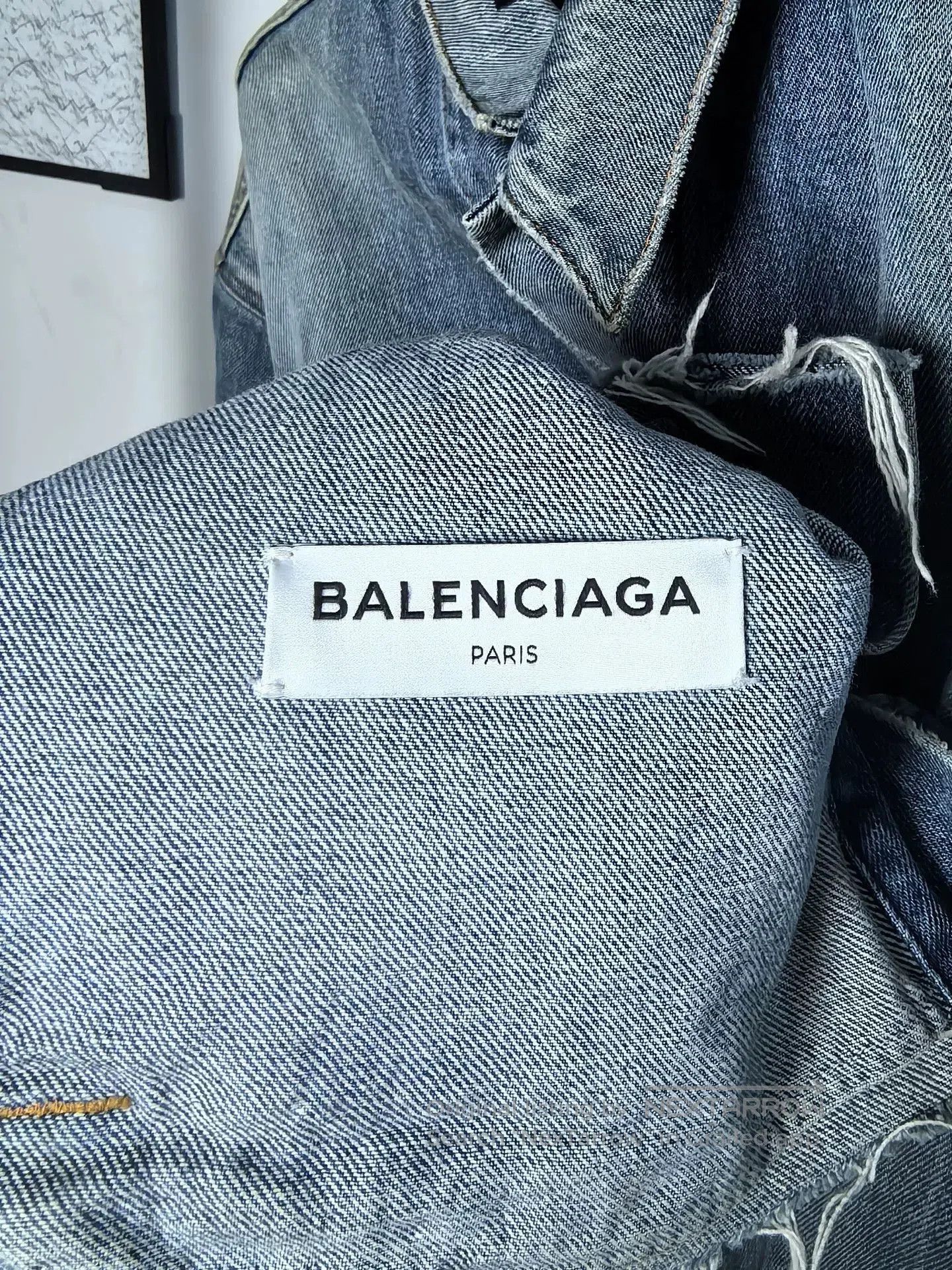 Balenciaga Balenciaga Logo Denim Jacket. Size US M / EU 48-50 / 2 - 3 Thumbnail