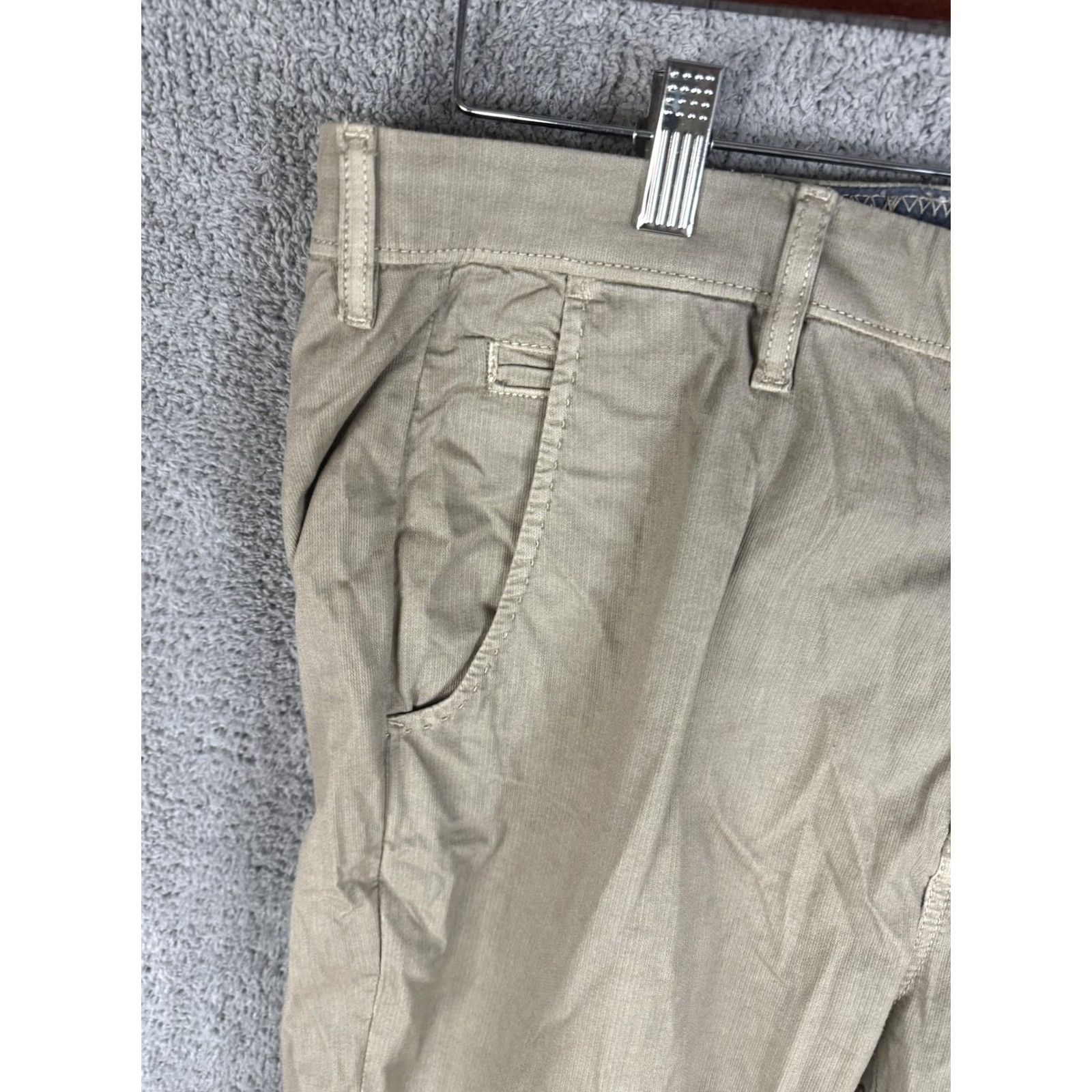 johnnie-O VINTAGE? No. Johnnie-O Pants Mens 35x34 Khaki Stretch Casual Chino 5 Pocket Cotton Beige Size US 35 - 2 Thumbnail