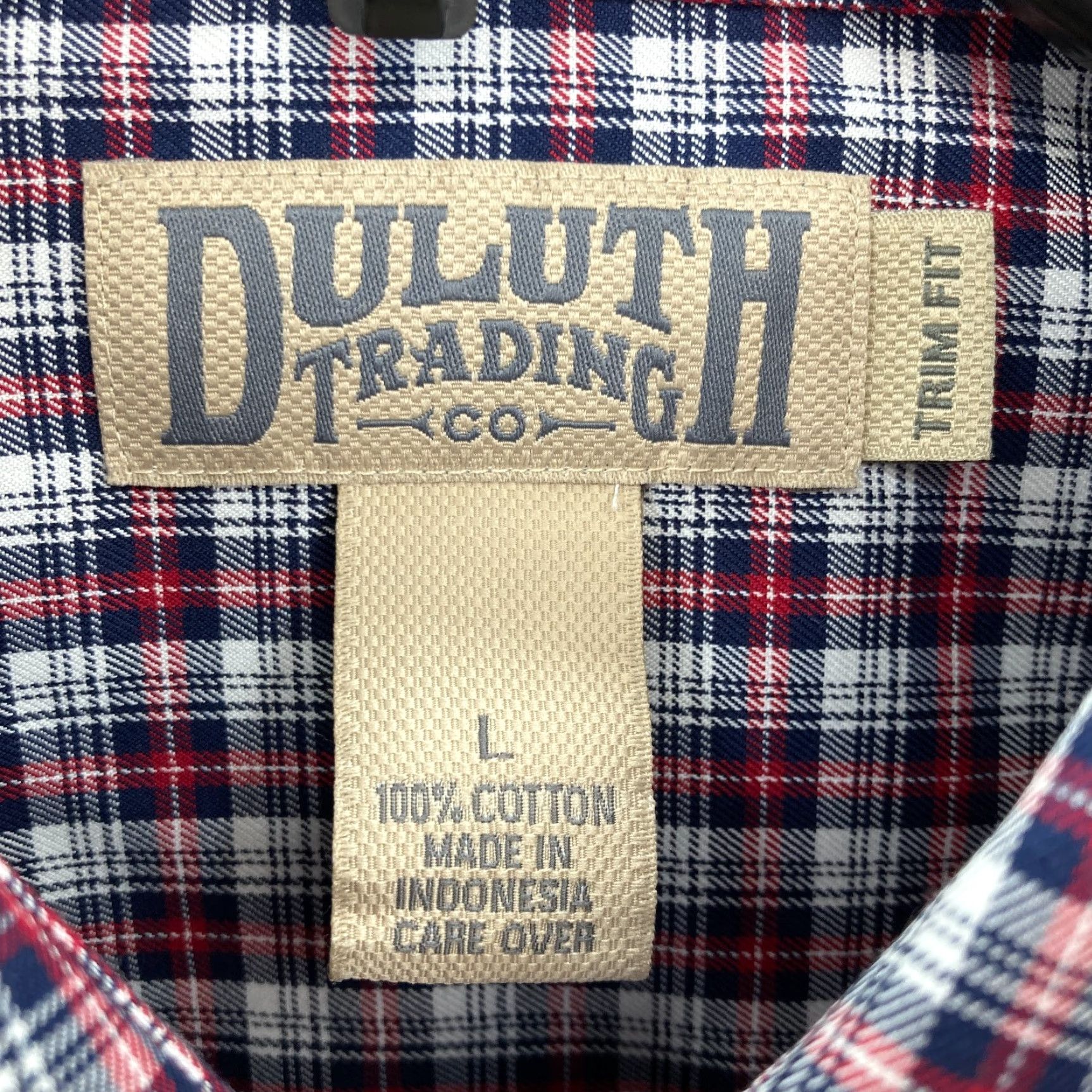 Vintage Duluth Wrinklefighter Slim Fit Long Sleeve Shirt Men Large Red Plaid Button Down Size US L / EU 52-54 / 3 - 4 Thumbnail