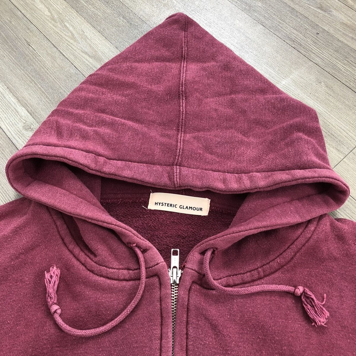 Hysteric Glamour × Japanese Brand Vintage Hysteric Glamour Iconic Women Sleep Zipper Hoodie Size US L / EU 52-54 / 3 - 9 Thumbnail