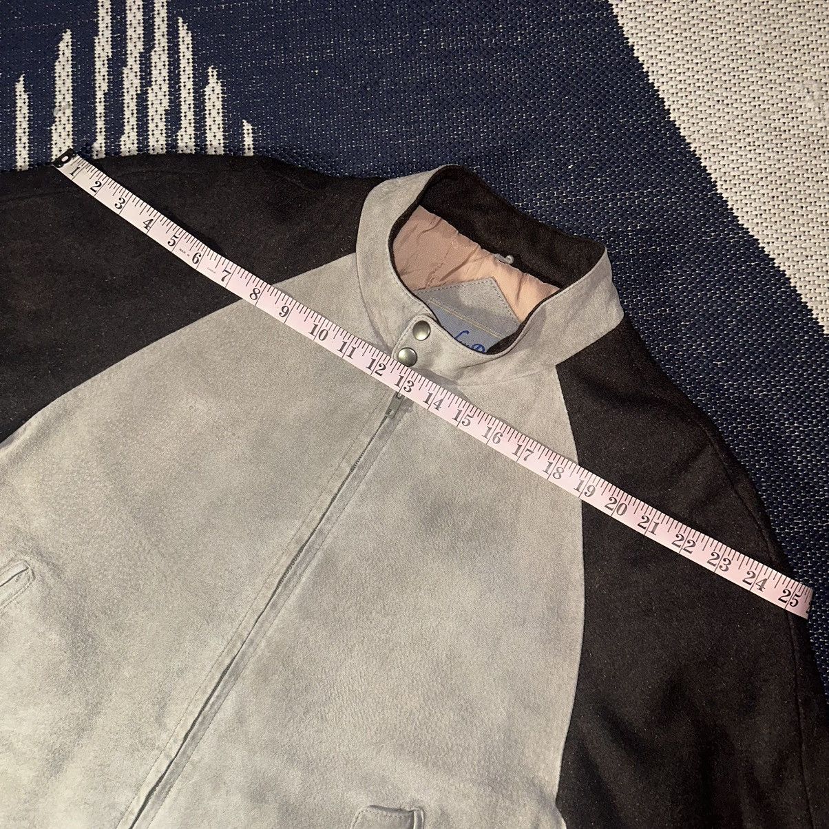 Trader Bay × Vintage Vintage Trader Bay Wool / Leather Bomber Size US M / EU 48-50 / 2 - 4 Thumbnail
