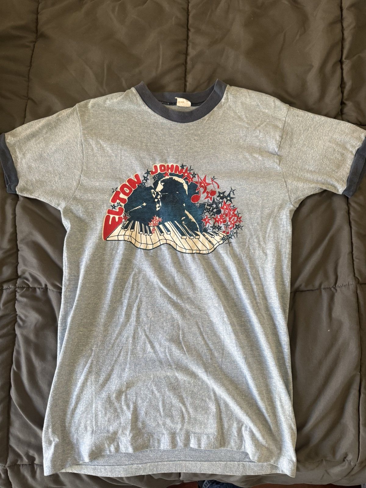 Towncraft 1974 Elton John tour tee Size US M / EU 48-50 / 2 - 1 Thumbnail