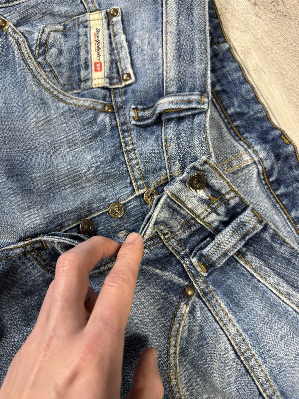 Diesel Vintage Diesel Jeans Distressed Faded Flared Wide Baggy Y2K Size US 34 / EU 50 - 8 Thumbnail